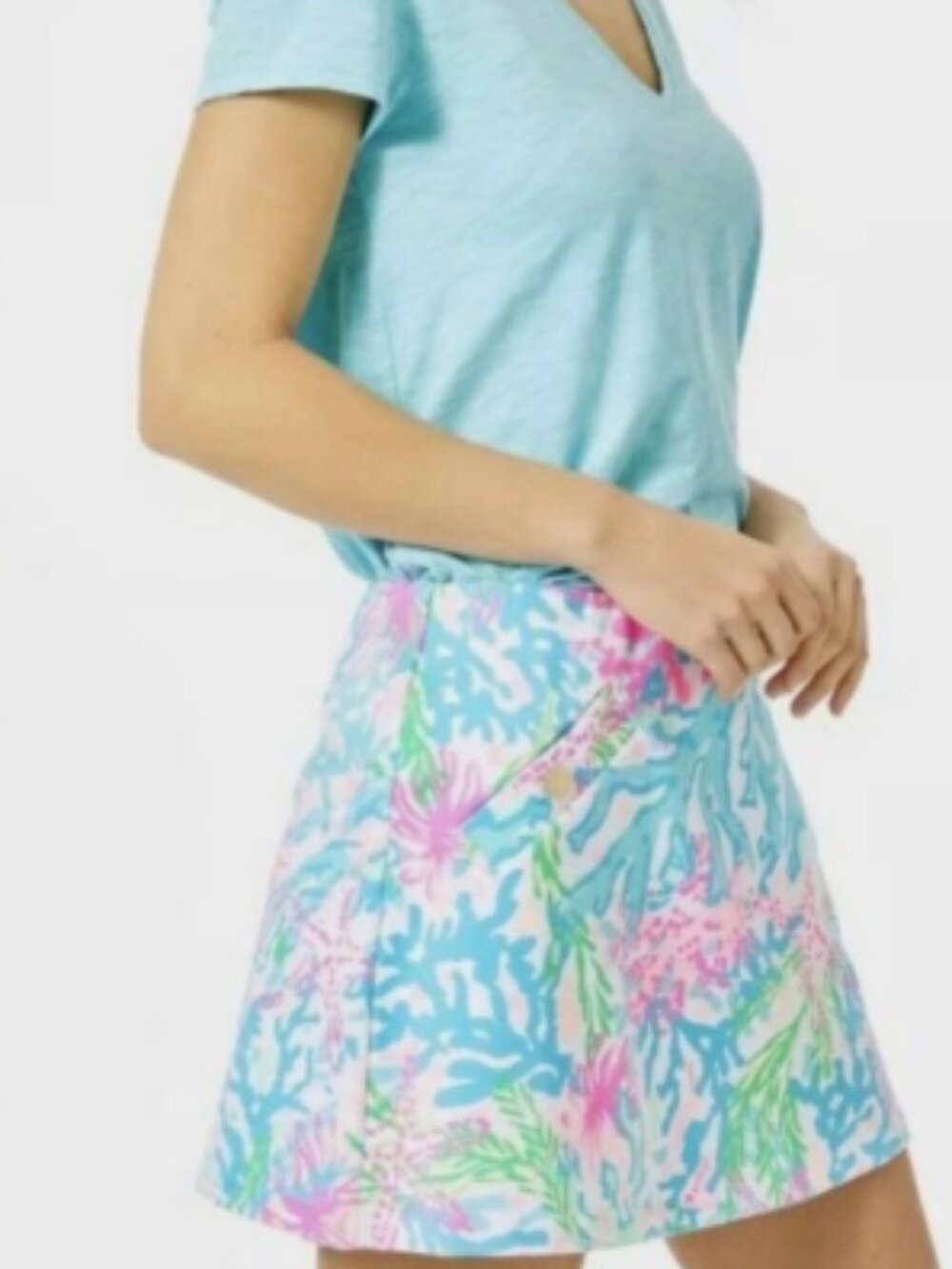 Lilly Pulitzer Madison Skort in Coral Bay Large